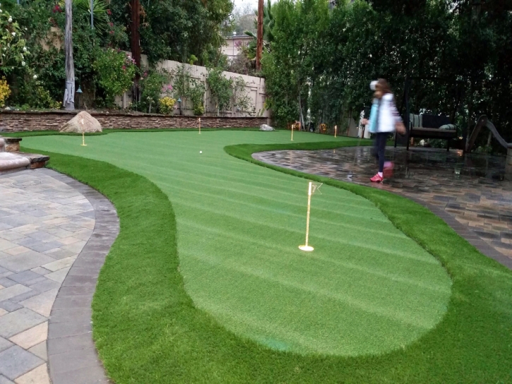Artificial Turf Installation Ali Molina, Arizona Putting Green, Backyard Landscaping Ideas