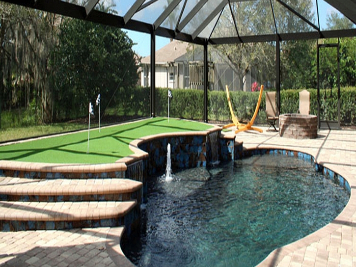 Turf Grass Chandler, Arizona Office Putting Green, Above Ground Swimming Pool